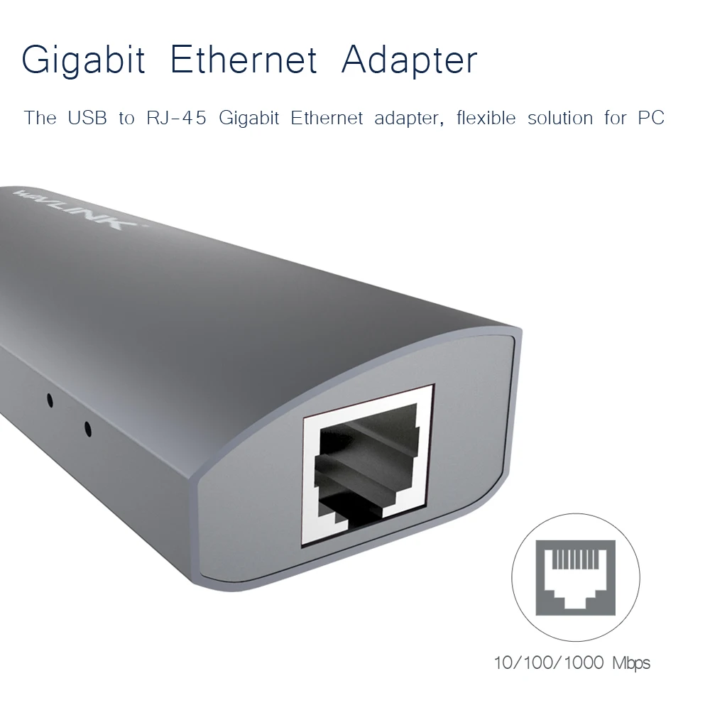 Wavlink Φ 3 0 с RJ45 Gigabit Ethernet алюминиевый адаптер стандарта USB Type C сетевая карта для MacBook