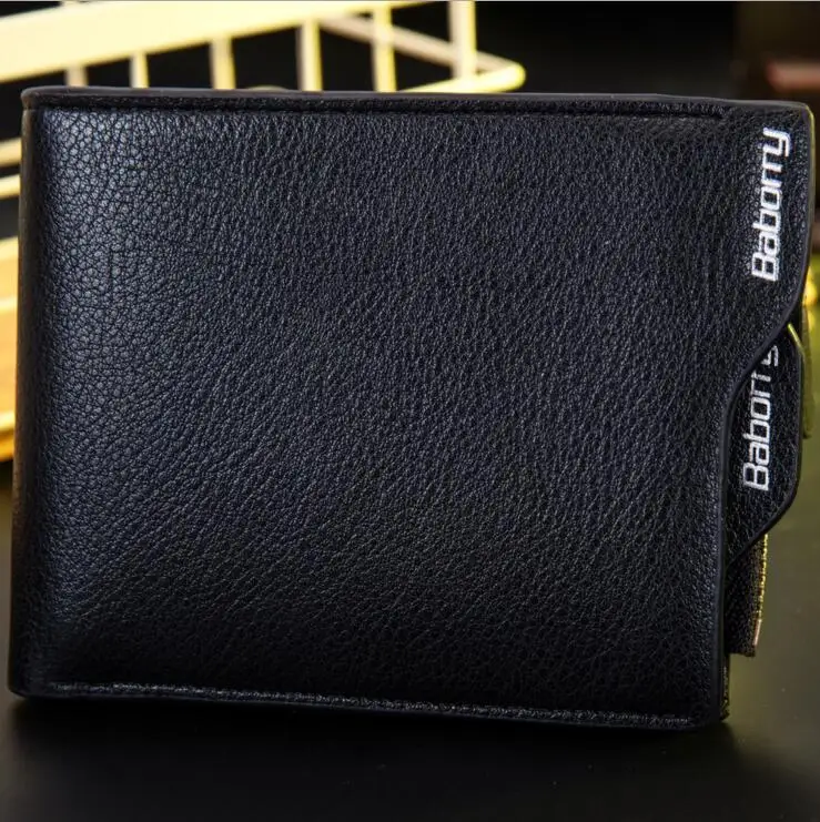 RFID защита от кражи монета сумка на молнии мужские кошельки с карманом ID Блокировка мини тонкий кошелек автоматический всплывающий кошелек для кредитных карт - Цвет: Black2