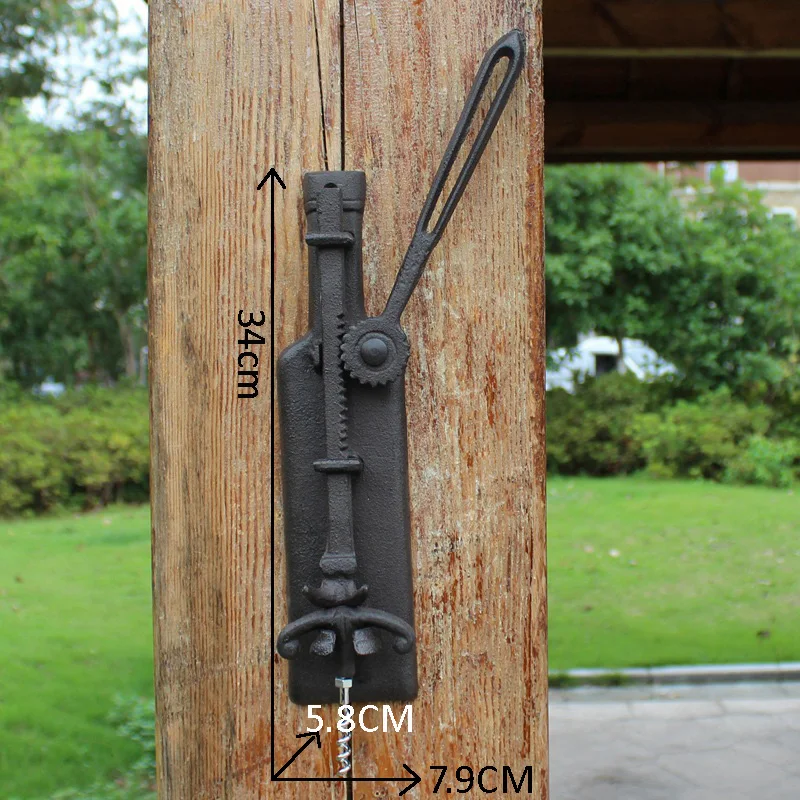 Чугунный настенный открывалка для бутылок под старину черные металлические
