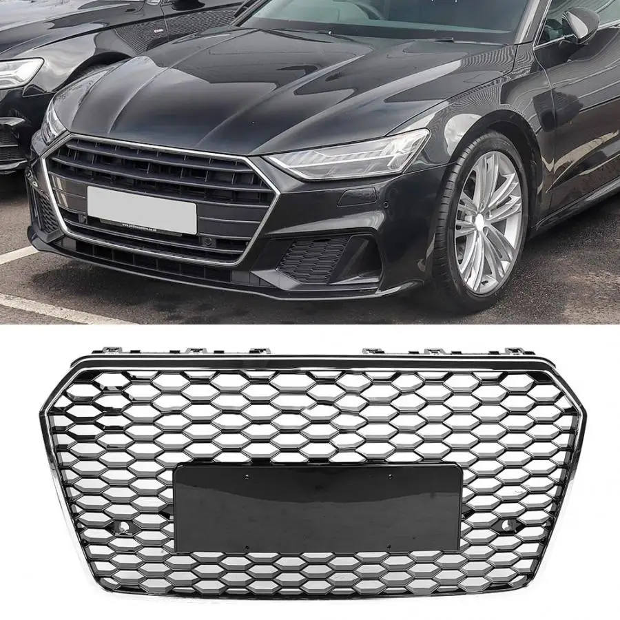 Сетчатая решетка для переднего бампера RS7 гриль Audi A7/S7 4G8 2015 2016 2017 аксессуары