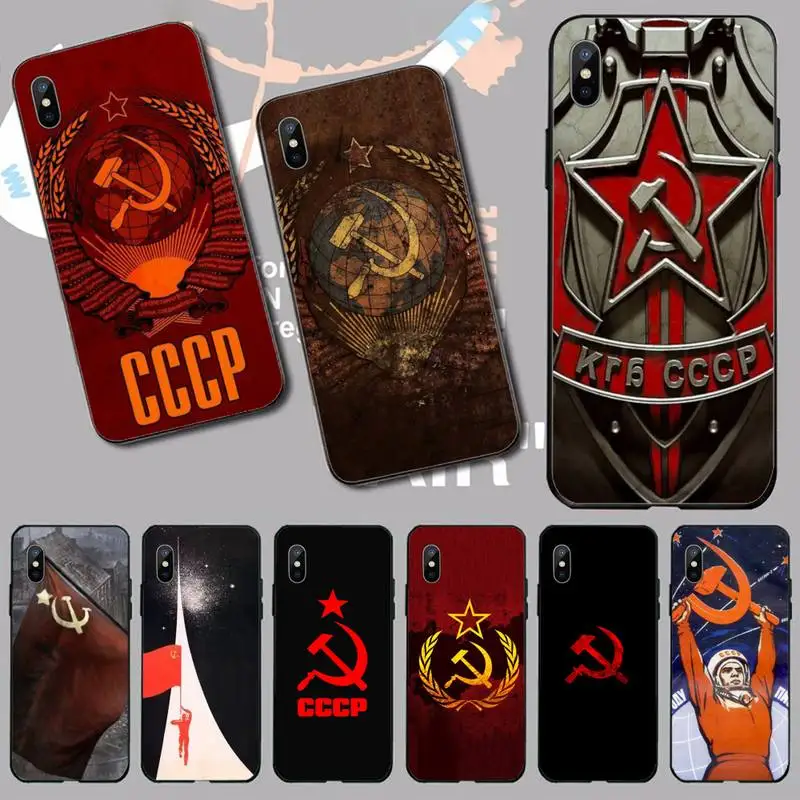 

Soviet Union USSR Flag Phone Case for iPhone 11 12 13 pro XS MAX 8 7 6 6S Plus X 5S SE 2020 XR mini
