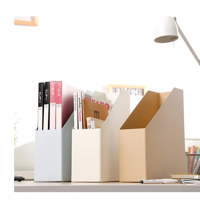 Папка подставка для книг настольная коробка хранения бумажная книжная полка