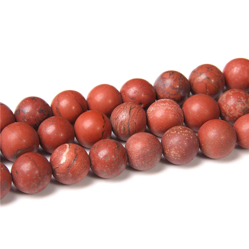 Бусины Из Натурального матового Красного камня круглые бусины из свободные 4 6 8 10