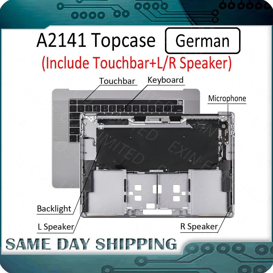 Ноутбук A2141 подставка для рук клавиатура немецкий Дойч DE + сенсорная панель с