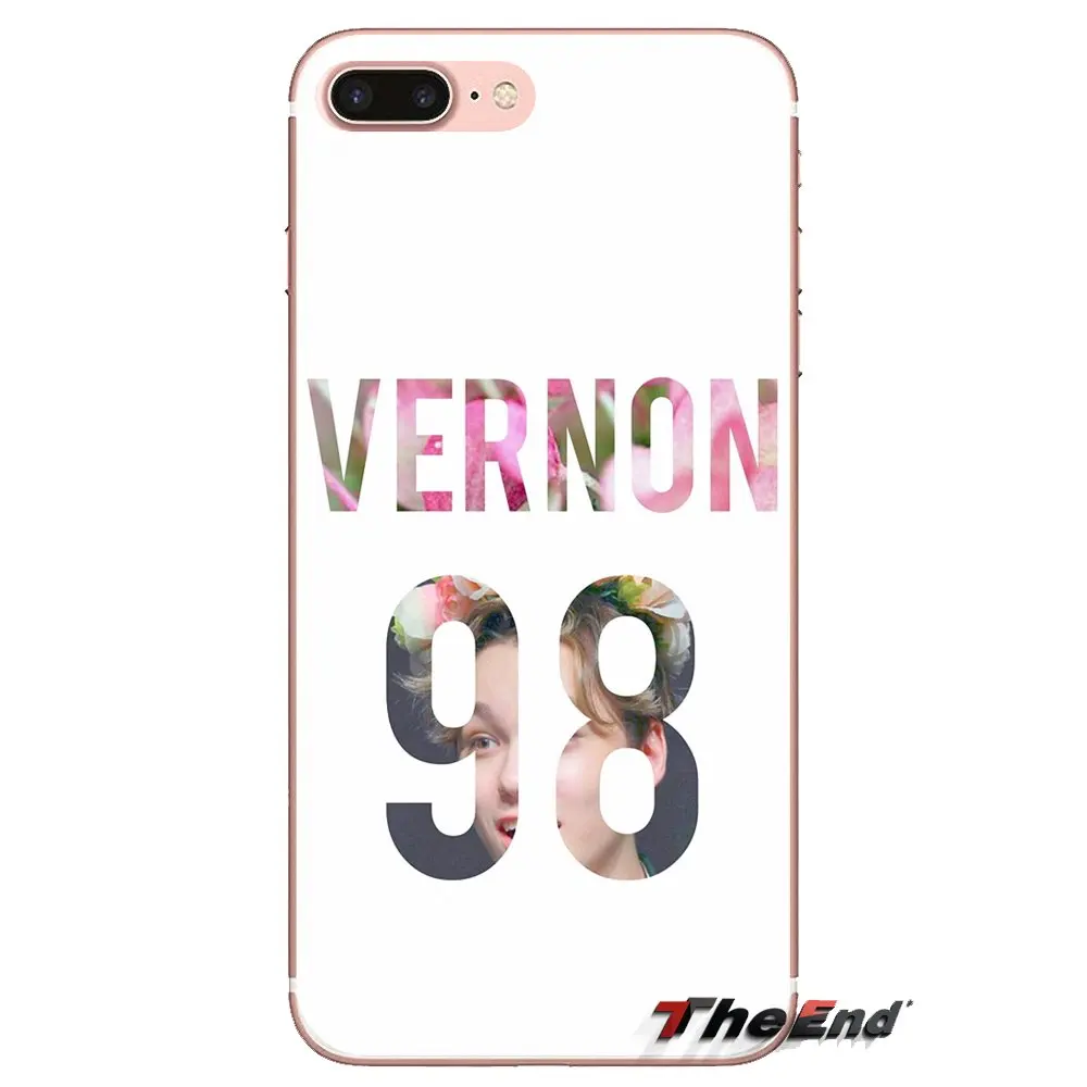 Transparent Soft Cases Covers For iPod Touch Apple iPhone 4 4S 5 5S SE 5C 6 6S 7 8 X XR XS Plus MAX KPop Seventeen Logo |