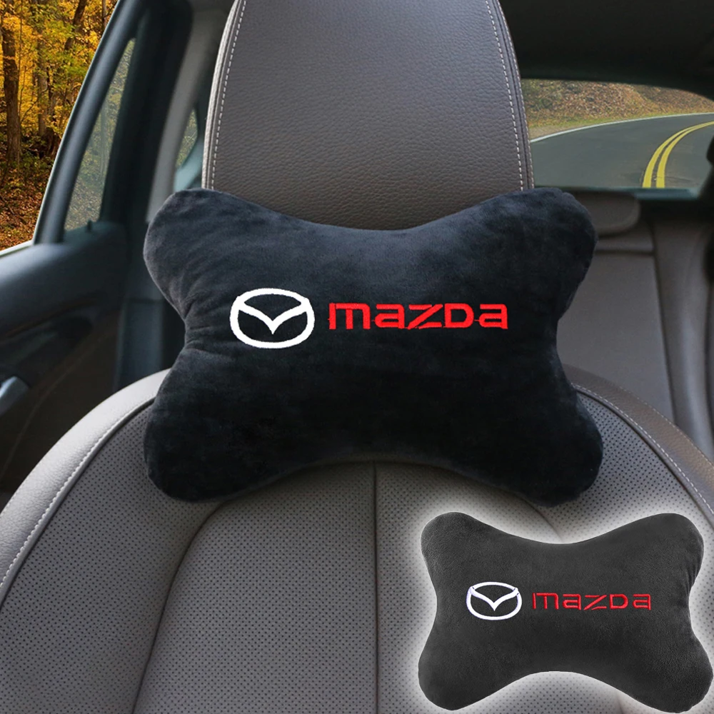 Хлопковая Автомобильная подушка для подголовника и шеи теплая сиденья Mazda 2 3 5 6 2017