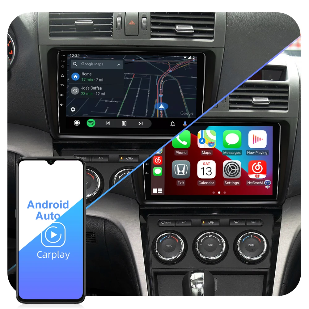 Автомобильный радиоприемник ISUDAR T72 QLED Android 10 для Mazda 6 2 3 GH 2007-2012 GPS-навигация
