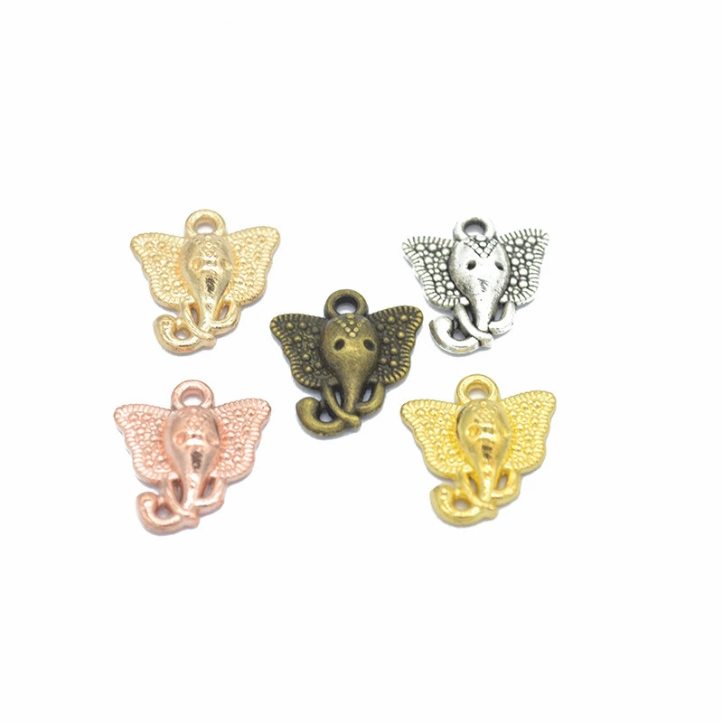 80 шт. подвески в виде слона для изготовления ювелирных изделий|Шармы| |