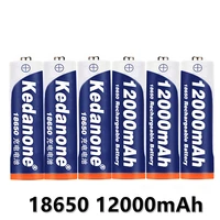 new 18650 battery rechargeable battery 3 7v 18650 12000mah capacity li ion rechargeable battery for flashlight torch battery