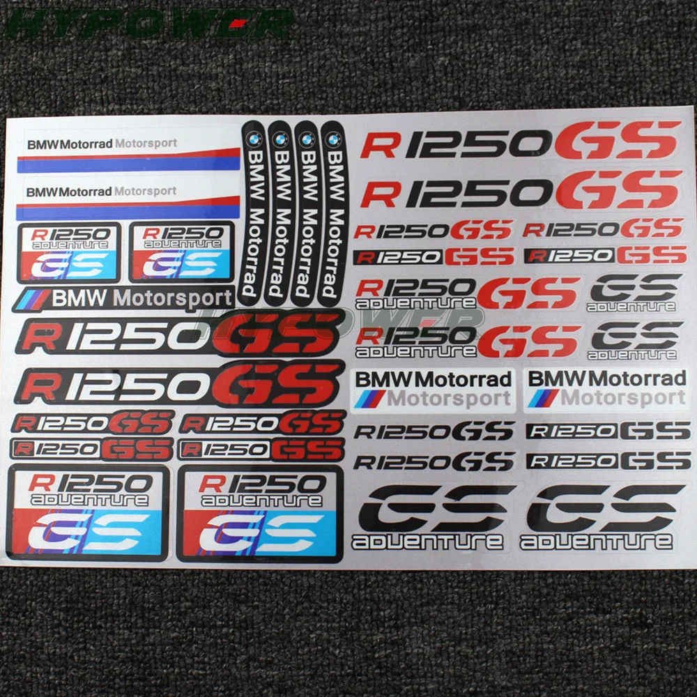 

Motorcycle Reflective Stickers Body helmet fuel tank Waterproof logo decal For BMW R1250GS LOGO sticekr