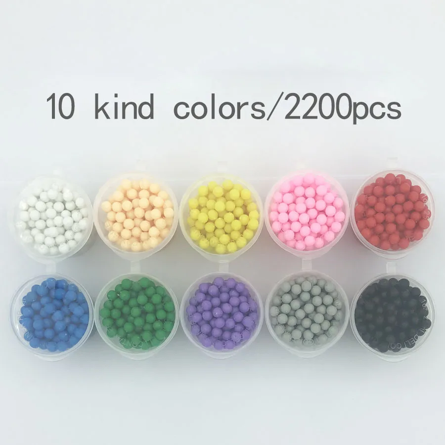 

2000pcs Magic Water Sticky Beads Children 10colors/Set Box packing Spray Puzzle Aqua for Kids Gift Toys