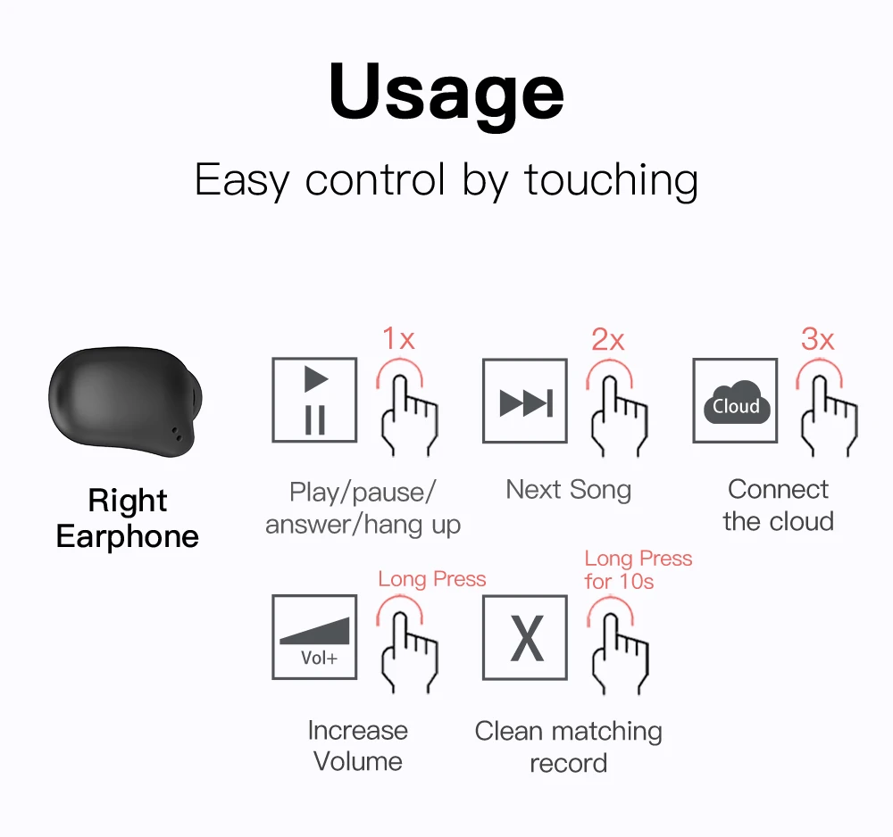 Bluedio wireless bluetooth earphone for phone T-elf 2 TWS stereo sport earbuds headset with charging box built-in microphone