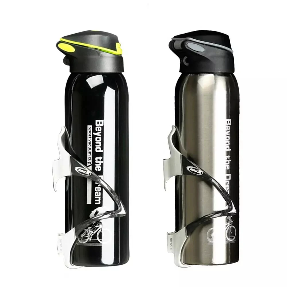 

Mountain Bike Bicycle Water Bottle Kettle Cycling Thermos Warm Keeping Water Cup Sports Bottle 500ml Aluminum Alloy 0.5L