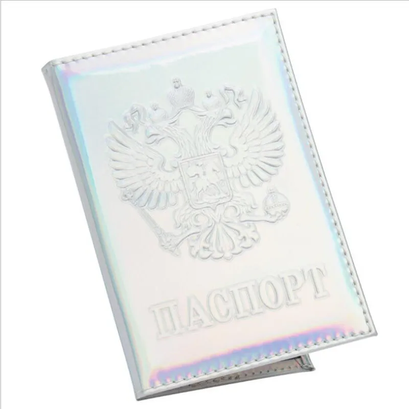 Модные лазерные Чехлы для паспорта в России держатель женщин и мужчин кожзам ID Bank