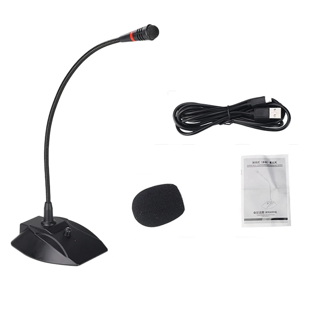 

Conference Microphone Adjustable Desk Microphone Table Mounted Condenser 2nd