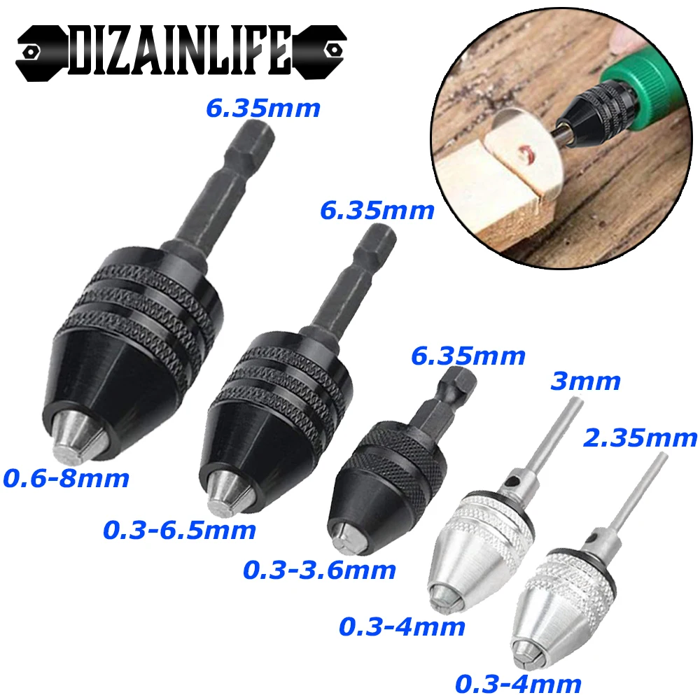 Зажимной патрон для дрели безключевой ударный адаптер шуруповерта зажим