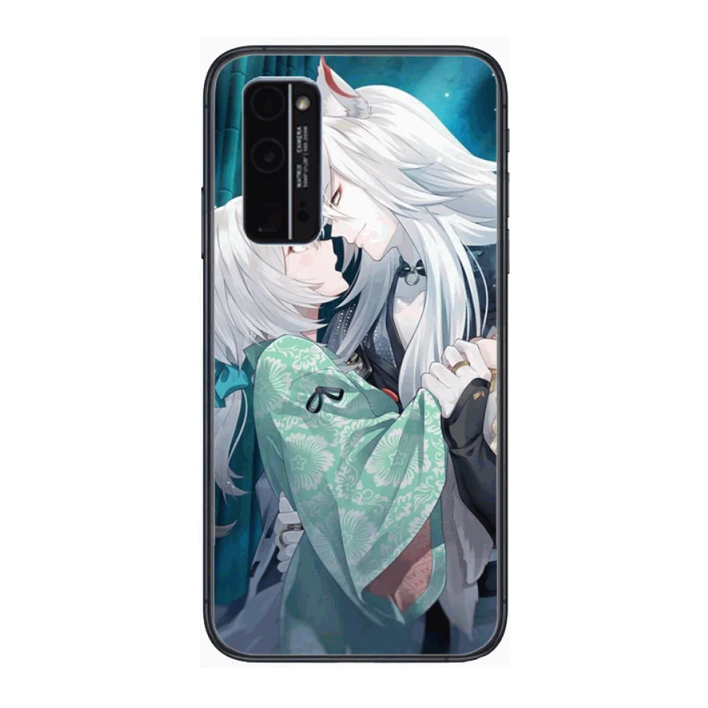 

adfgah Phone Case Hull For Huawei Honor 8 9 10 20 30 A S Lite Pro 5g i Black Back Soft Cell Cover Pretty