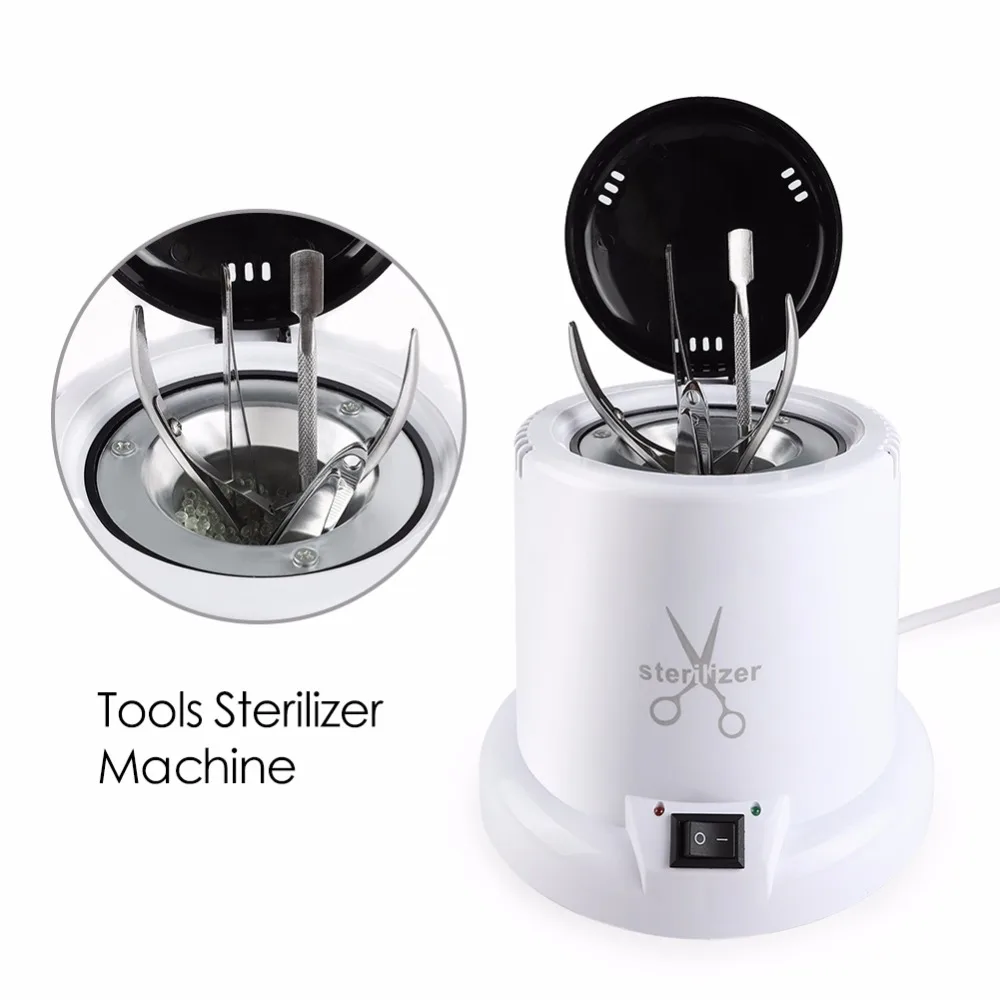 Sterilizer &amp Disinfection Box Set High Temperature For Steel Metal Nipper Tweezers Tools Glass Balls Nail Art Manicure | Красота и