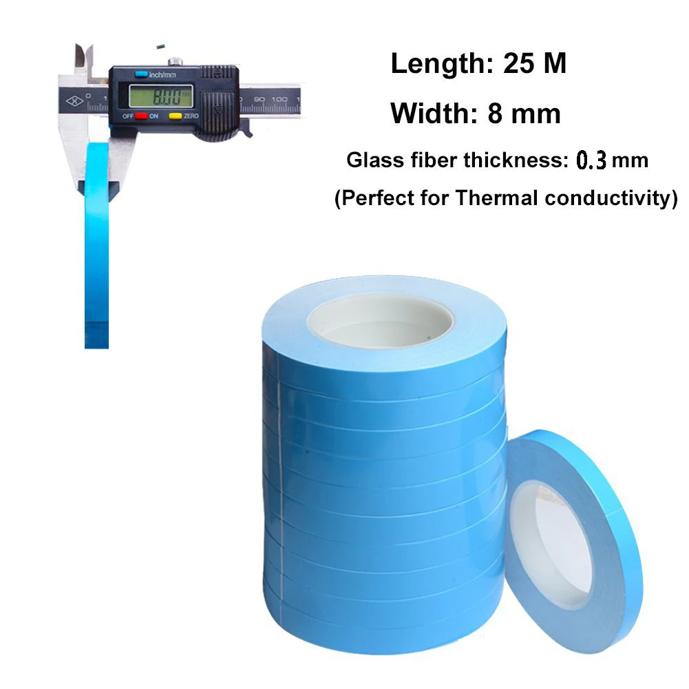 25 м/рулон двусторонняя термопроводящая клейкая лента|Кулеры и системы