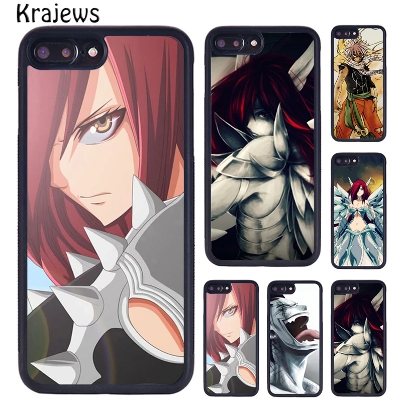Чехол krajew с изображением Феи хвоста эрзы Нацу гейджеля для iPhone 14 5 6S 7 8 plus 11 12 13 Pro X XR XS Max Samsung S21 S22 Ultra