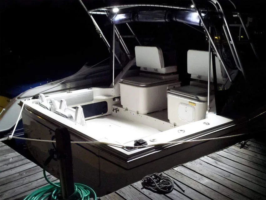 1 пара 12V~ 24V 18W Водонепроницаемая лодка/FLYBRIDGE/DECK/YACHT прожектор светодиодный свет наружного освещения