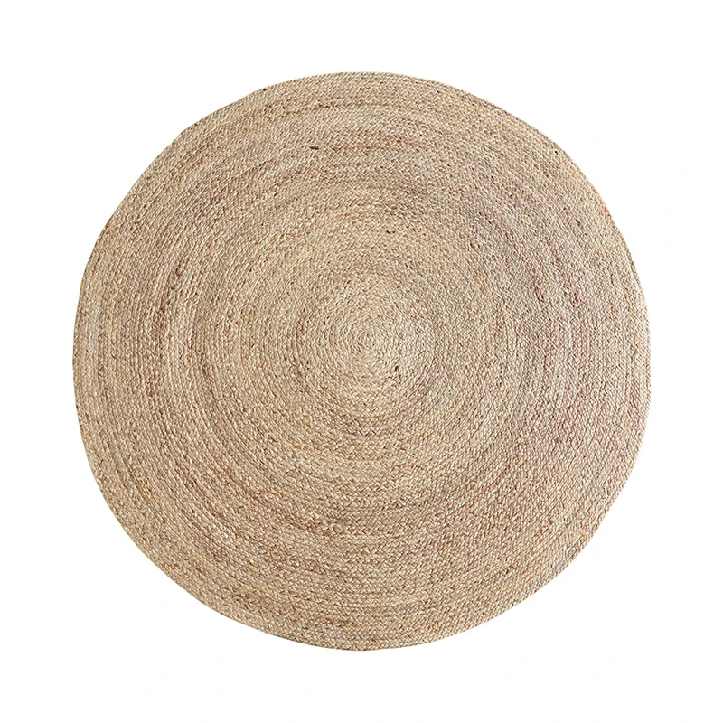 Ручной работы круглый джутовый ковер в японском стиле журнальный столик для