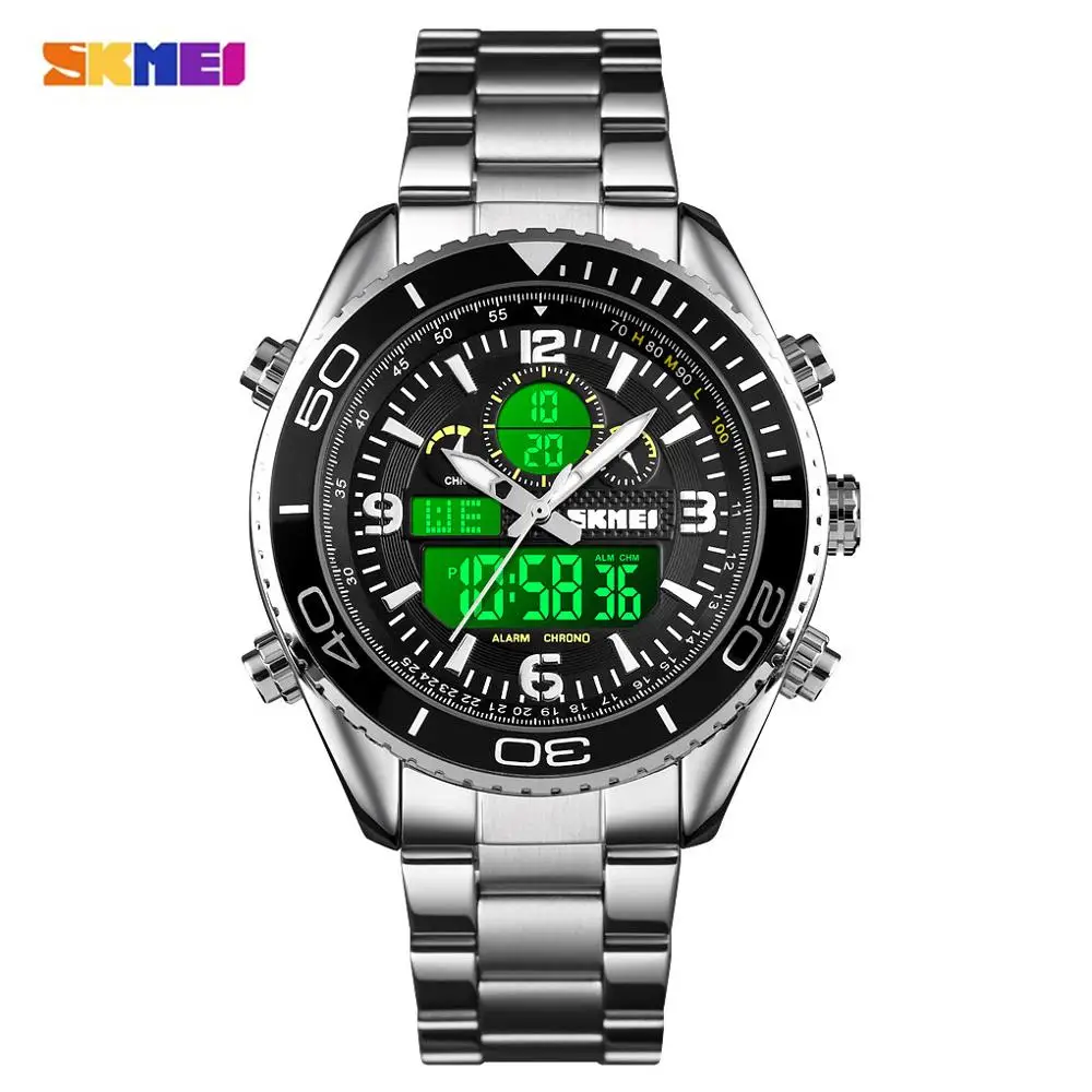 

SKMEI 1600 Simple 30m Waterproof Men Quartz Wristwatches Stopwatch Calendar Alarm LED Back Light Male Clock relojes hombre 2020