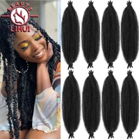 synthetic crochet braid hair kinky curly braiding hair marley braids afro twist hair bulk extensions hair for black woman 28inc