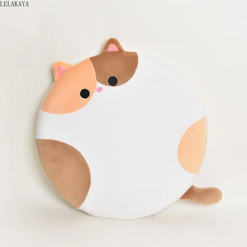 

Cute Animals Cartoon Cat Shiba Inu Round Shape Chair Seat Cushion Sofa Decoration Gift Plush Soft Pillow Toys Back cushion Doll