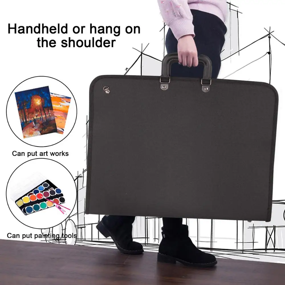 37 x 48cm Art Portfolio Expanding Folder File Organizer Carr