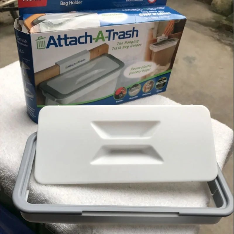 Квадратный держатель для мусорного мешка поддерживающий мешок кухонного мусора