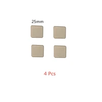4 pcslot square 25mm self adhesive sliding pad for table and chair plastic