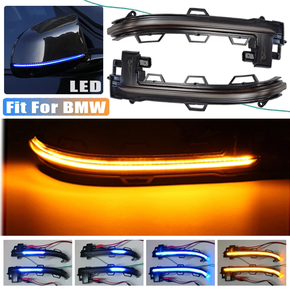 

2 Pcs Side Wing Dynamic Blinker Turn Signal LED light For BMW X3 X4 X5 X6 X7 G01 G02 G05 G06 G07 2018 2019 2020