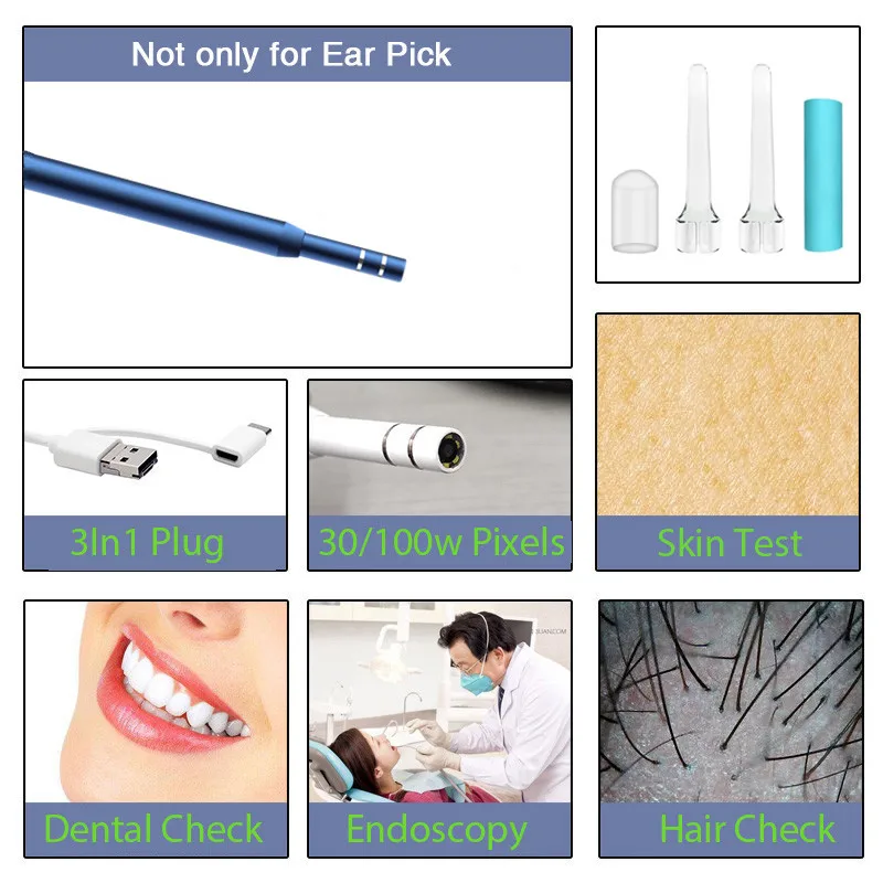 Новейший защитная пленка высокой четкости для экрана инструмент чистки ушей