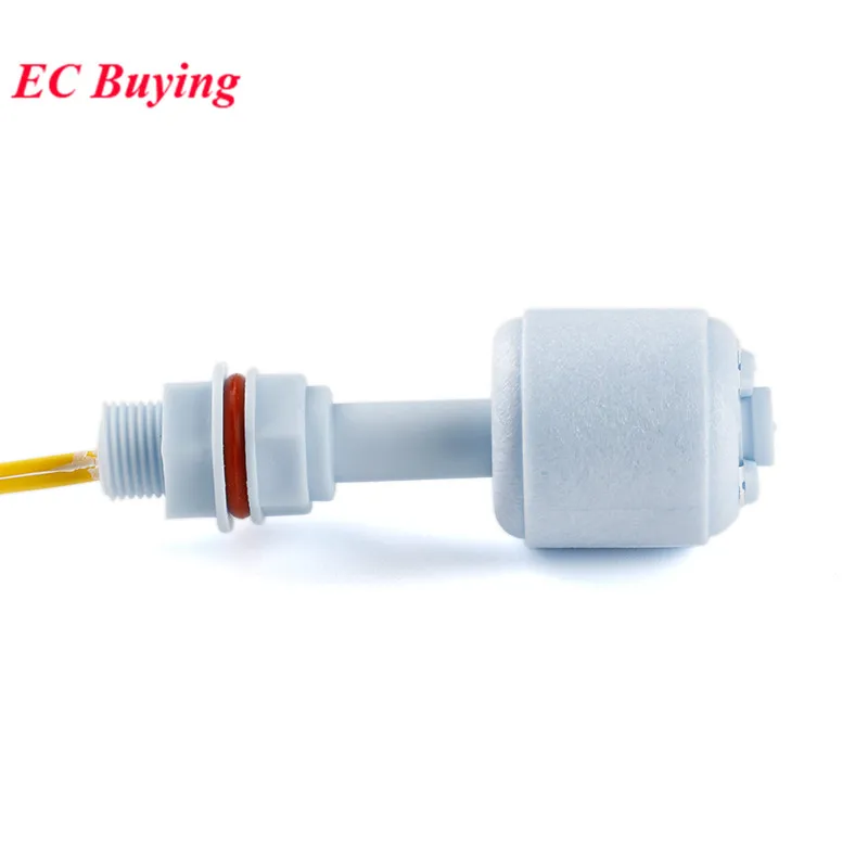 PP Floating Ball Switch Liquid Water Level Sensor Horizontal Float Switch Down
