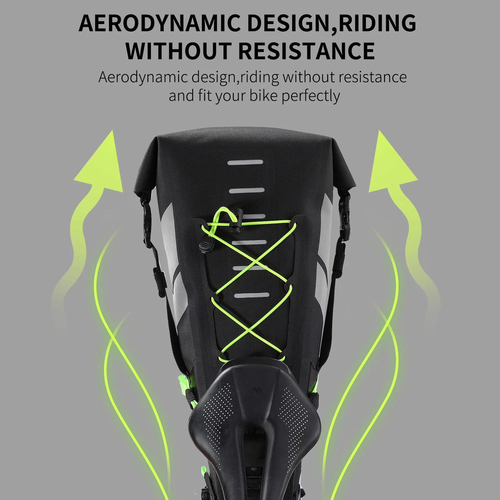 

WEST BIKING 10L/17L Bike Bag Waterproof Reflective Capacity Saddle Bag Cycling Foldable Tail Rear Bag MTB Road Trunk Bicycle Bag