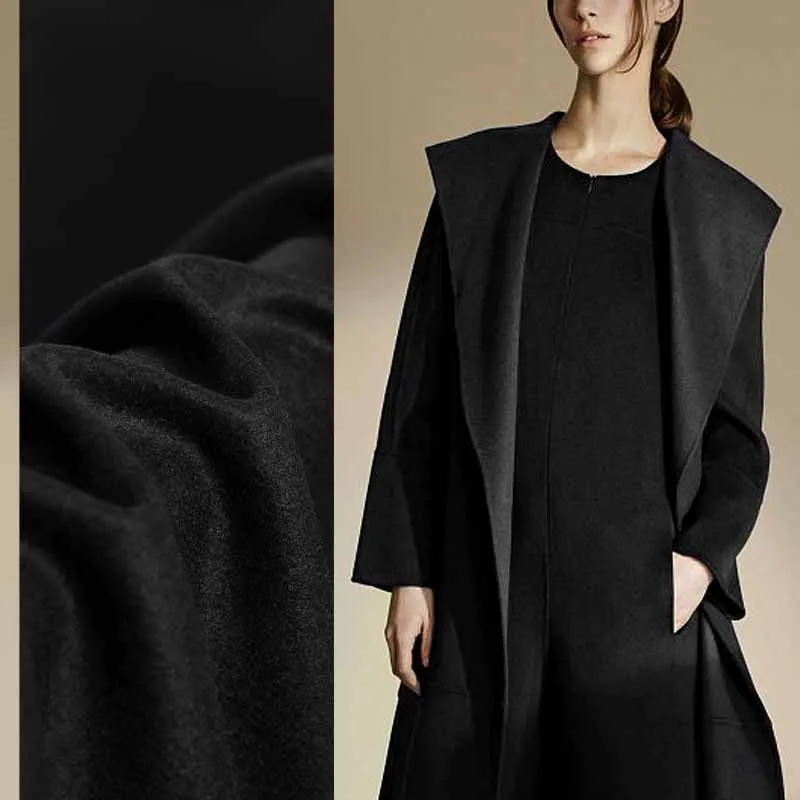 

150cm high quality woolen cloth high-end woolen fabric woolen clothing fabric autumn and winter