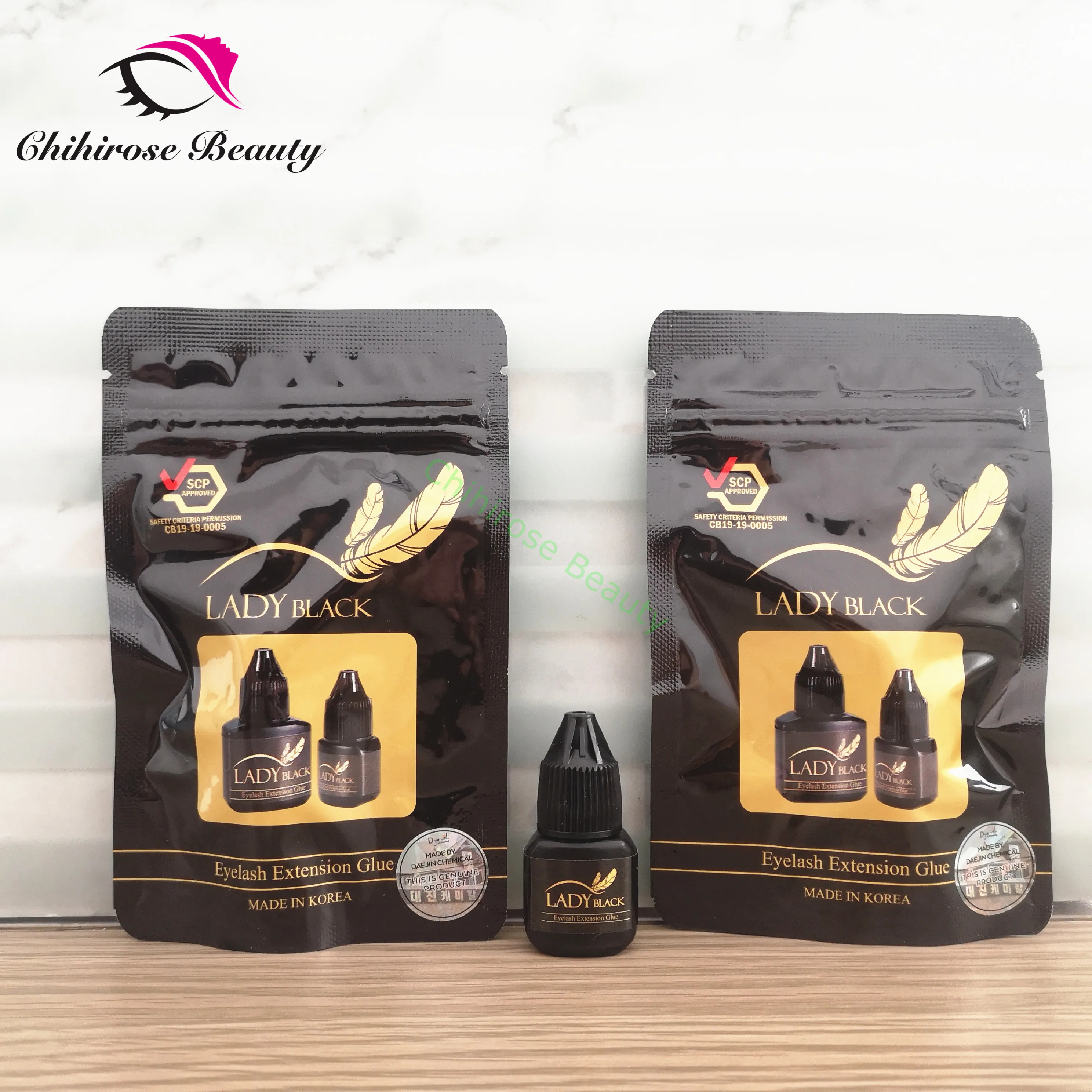 3 bottles black Lady glue eyelash extensions Original low irritation 2-3s fast drying for sensitive skin lasting 5-6weeks | Красота и