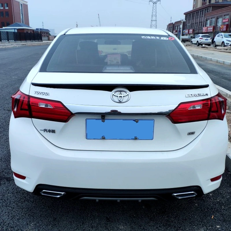 Диффузор, губа на задний бампер для Toyota Corolla- задний бампер диффузор защитные бамперы обвес для Toyota Corolla