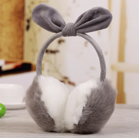 

Женские зимние наушники с искусственным кроличьим мехом