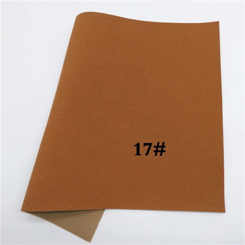 17 Glitterwishcome 21X29 см A4 размер винил для бантов замша кожа ткань, синтетическая кожа, искусственная кожа листы для бантов, GM559A - Цвет: 17