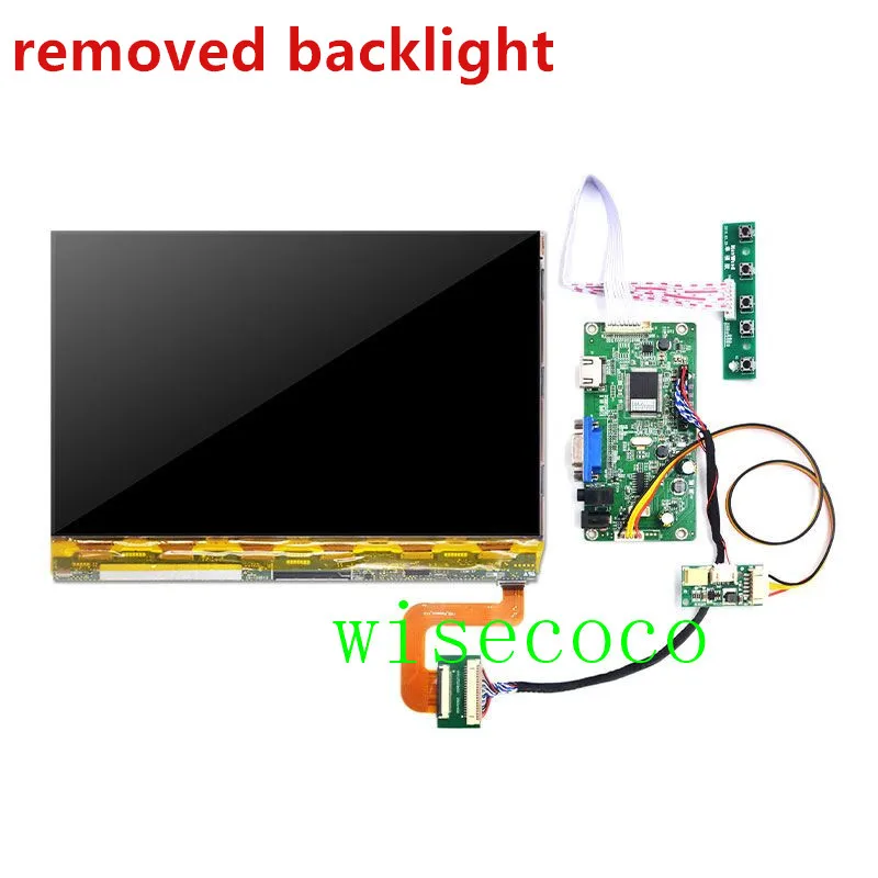 full set no backlit 10.1 inch 2k 2560*1600 VVX10T022N00 LCD display no backlight screen Control Driver Board earphone HDMI VGA lvds For 3D printer - Color: full set no backlit