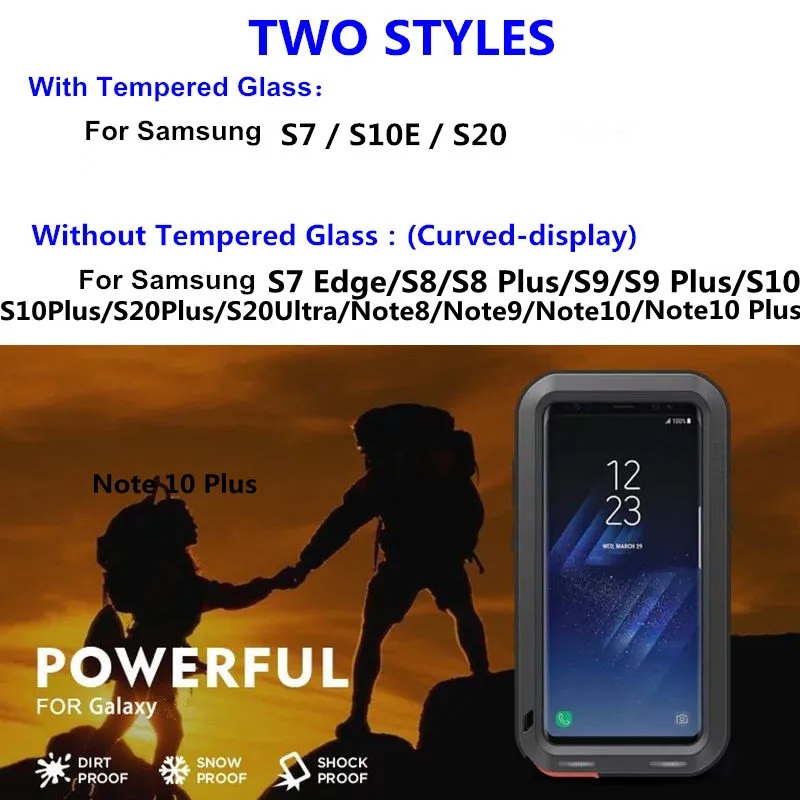 Металлический Чехол Doom Armor чехол для тяжелых условий эксплуатации Samsung Galaxy S21 S20 S10