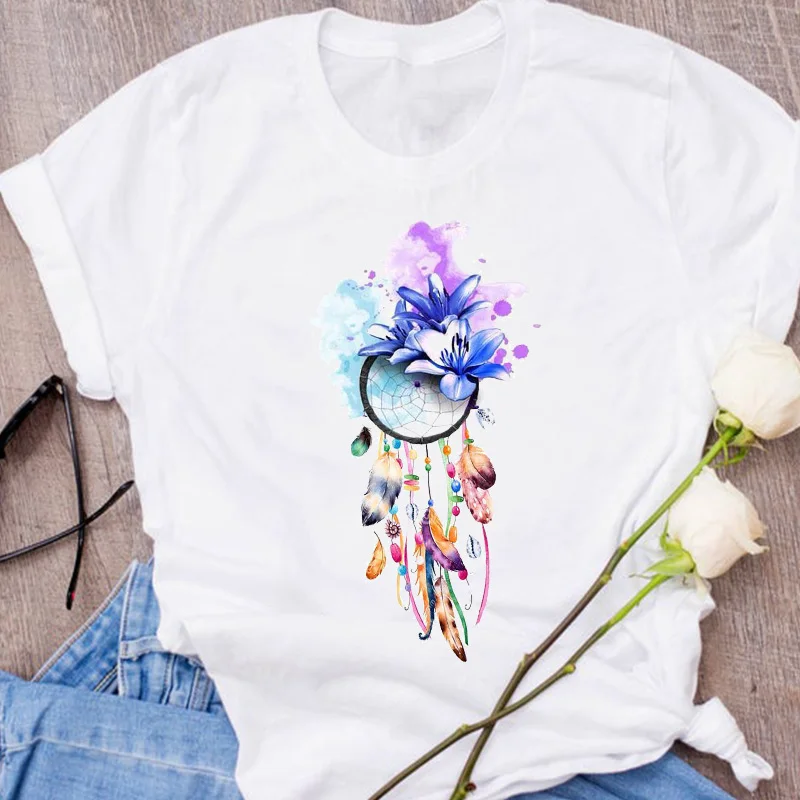 

Women Graphic butterfly Cartoon Printing Womens T Shirt Female T-Shirt 90s Cute Short Sleeve 90s Print Clothes Lady Tees Tops