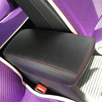 

high quality 1pc armrest box protection cover for 2017-2018 FORD KUGA PU leather car accessories car stickers