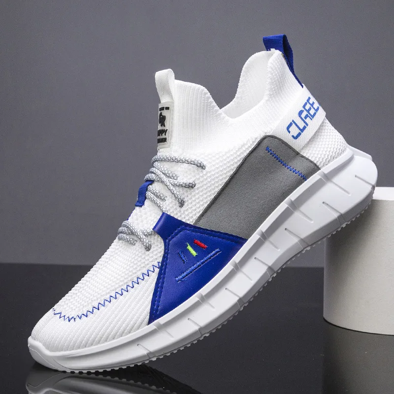 

Breathable Men's Casual Shoes Woven Fashion Sports Mesh Shoes