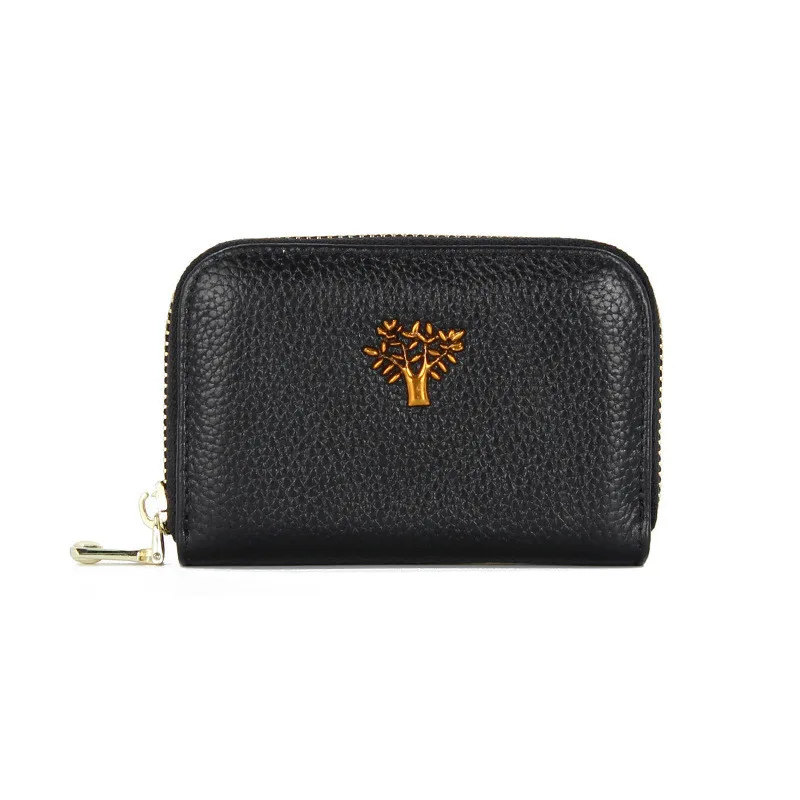 

The First Layer of Cowhide New Ladies Leather Organ Card Holder Fashion Multi-card Card Holder Zipper Change