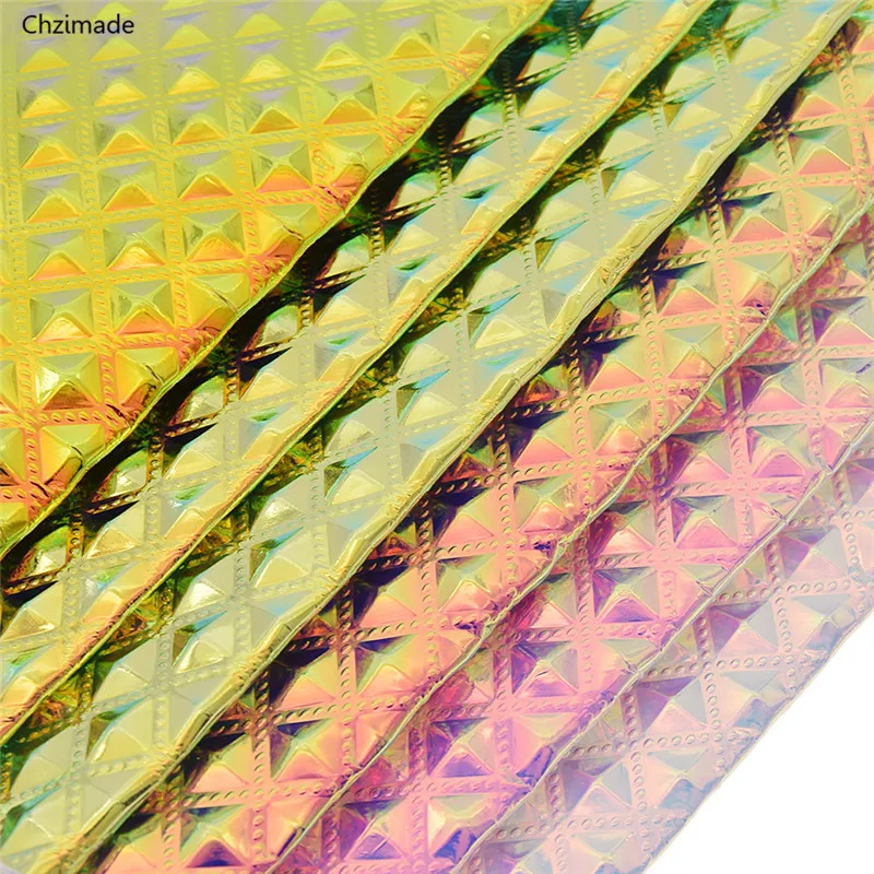 Lychee Life 21x29 см A4 красочные лазерные ткани из искусственной кожи голографическая Синтетическая Кожа DIY материал для сумок одежды