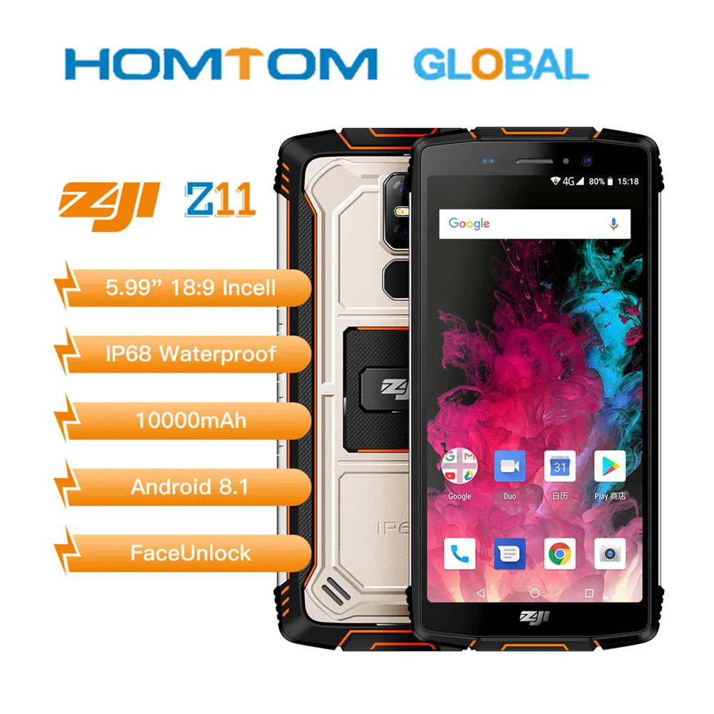 Смартфон Zoji z11 мобильный телефон с 5 99 дюймовым дисплеем восьмиядерным