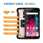 Оригинальный смартфон Zoji z11 Homtom IP68, экран мобильный телефон дюйма, Восьмиядерный процессор MTK6750T, 4 Гб 64 ГБ, 5,99 мАч, на базе Android 10000, функция распознавания лица, 8,1